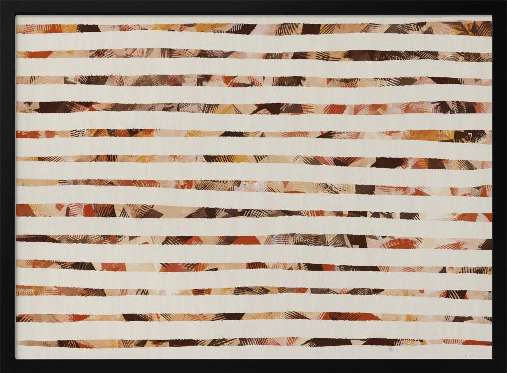 Stripes of Earthy Warmth | Poster