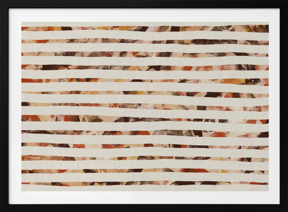 Stripes of Earthy Warmth | Poster