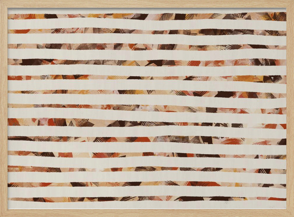 Stripes of Earthy Warmth | Poster
