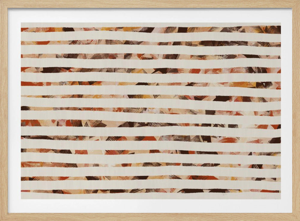 Stripes of Earthy Warmth | Poster