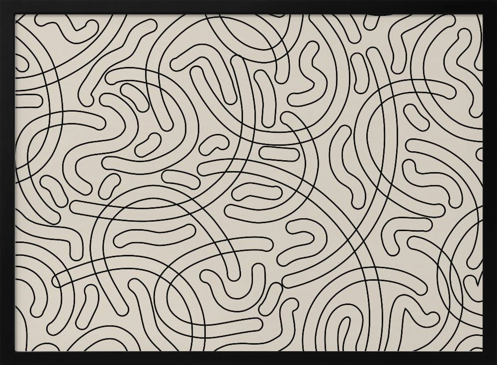 Loopy Labyrinth Lines | Poster