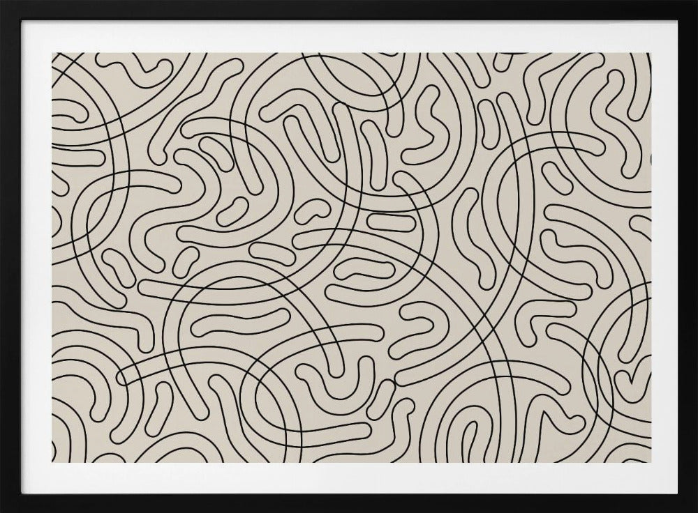 Loopy Labyrinth Lines | Poster