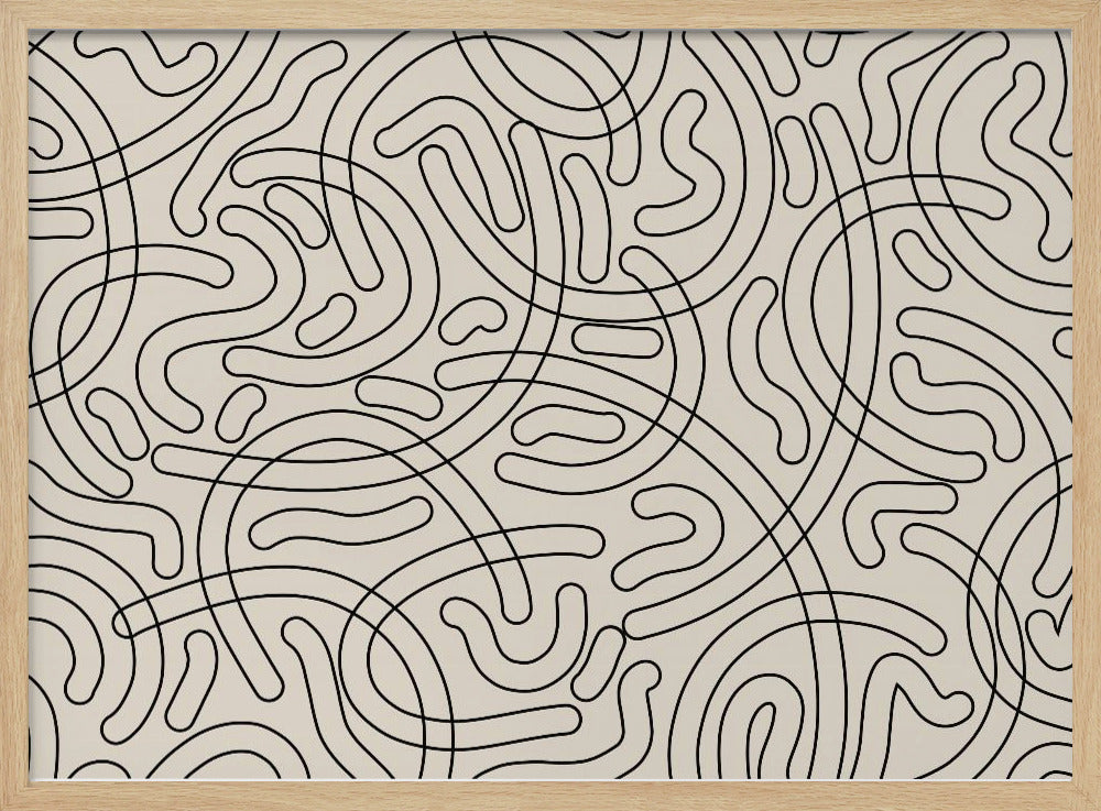 Loopy Labyrinth Lines | Poster