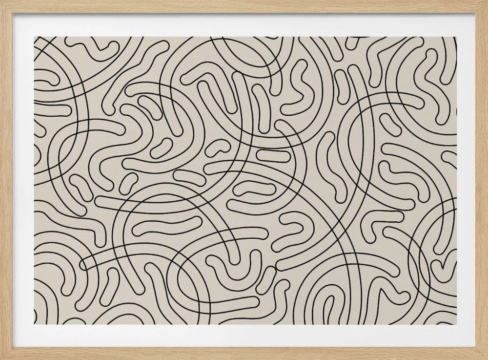 Loopy Labyrinth Lines | Poster