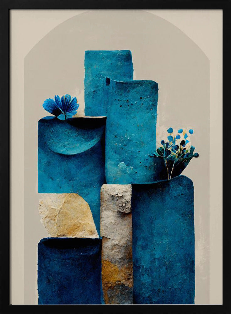 Blue Elements Rise | Poster