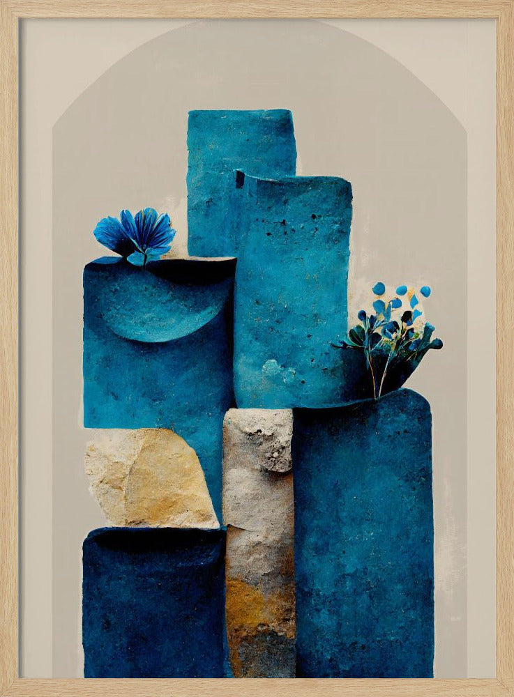 Blue Elements Rise | Poster