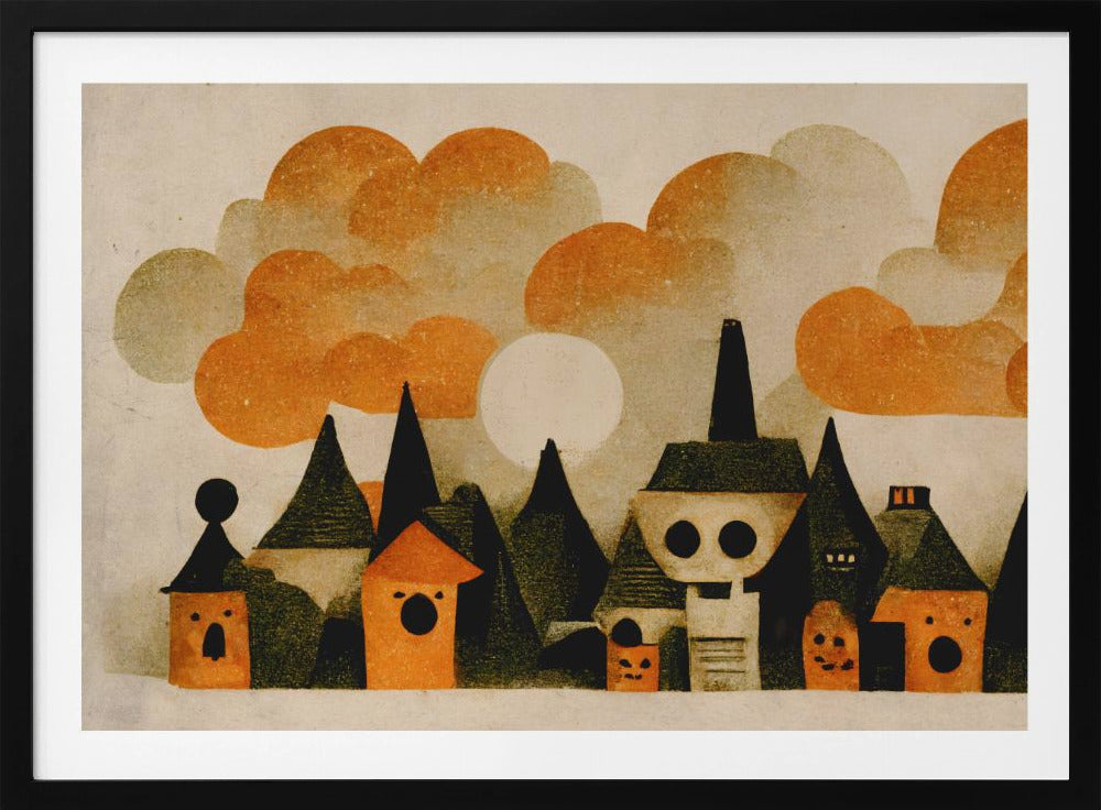 Spooky Village View | Poster