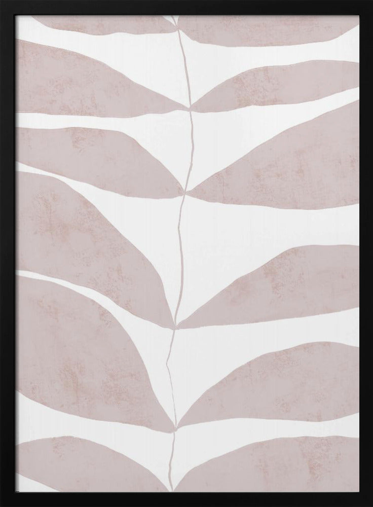 Leaf Patterns in Soft Beige Tones | Poster