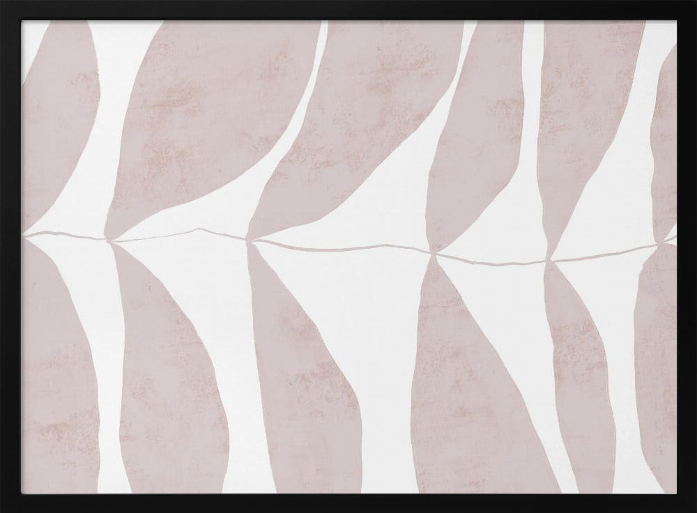 Leaf Patterns in Soft Beige Tones | Poster