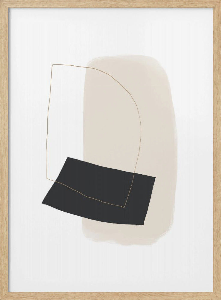 Geometric Shapes and Simple Lines in Neutral Tones | Poster