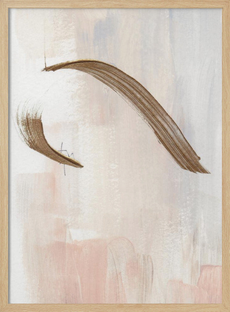 Elegant Brushstrokes in Earthy Tones | Poster