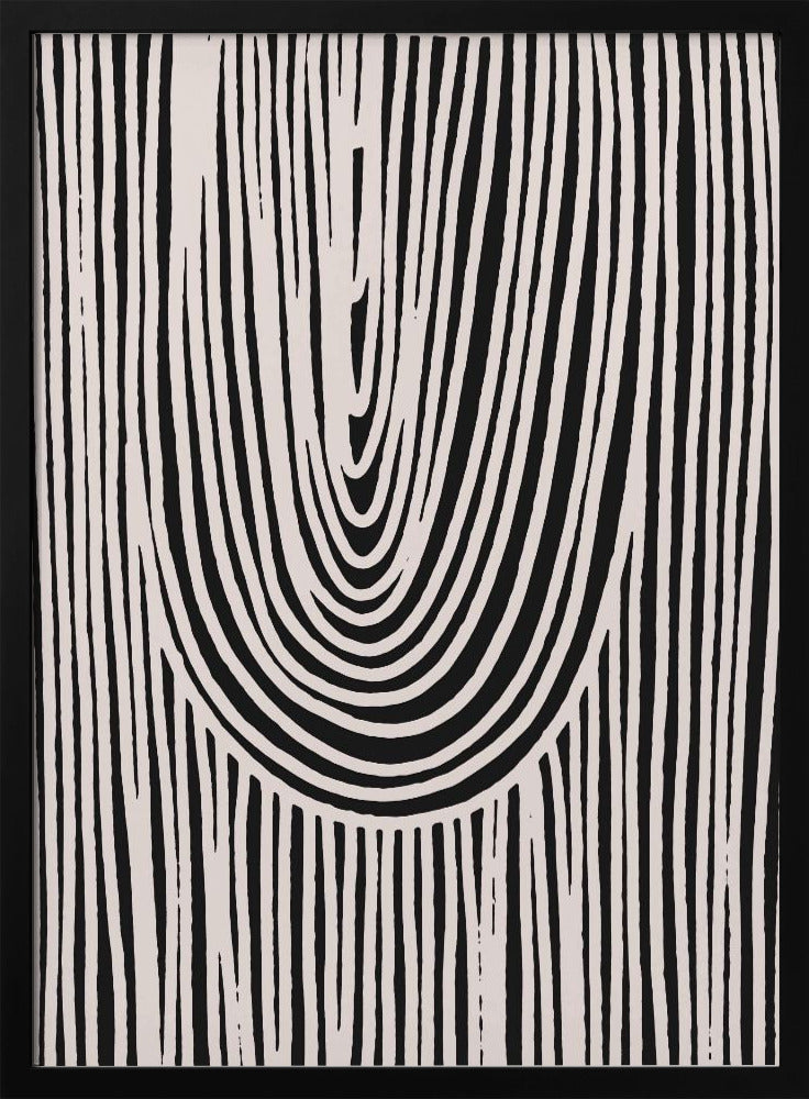 Curved Stripes Flow | Poster