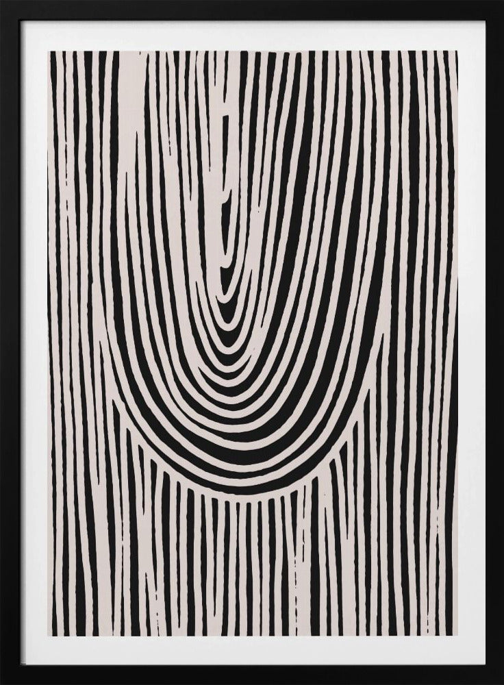 Curved Stripes Flow | Poster