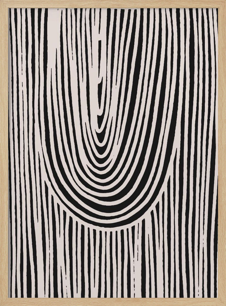 Curved Stripes Flow | Poster
