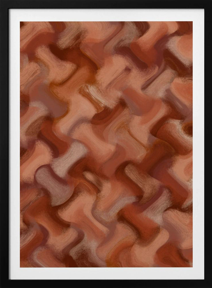Terracotta Waves | Poster