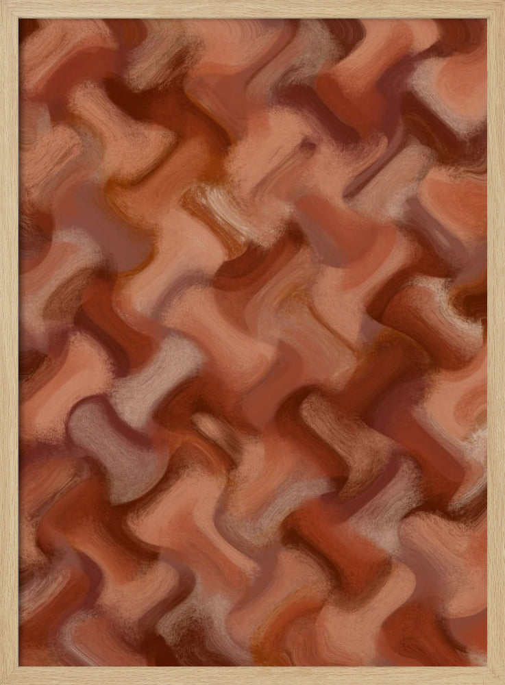 Terracotta Waves | Poster