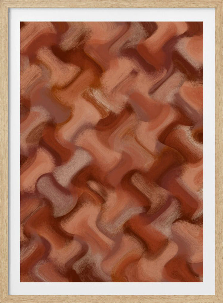 Terracotta Waves | Poster