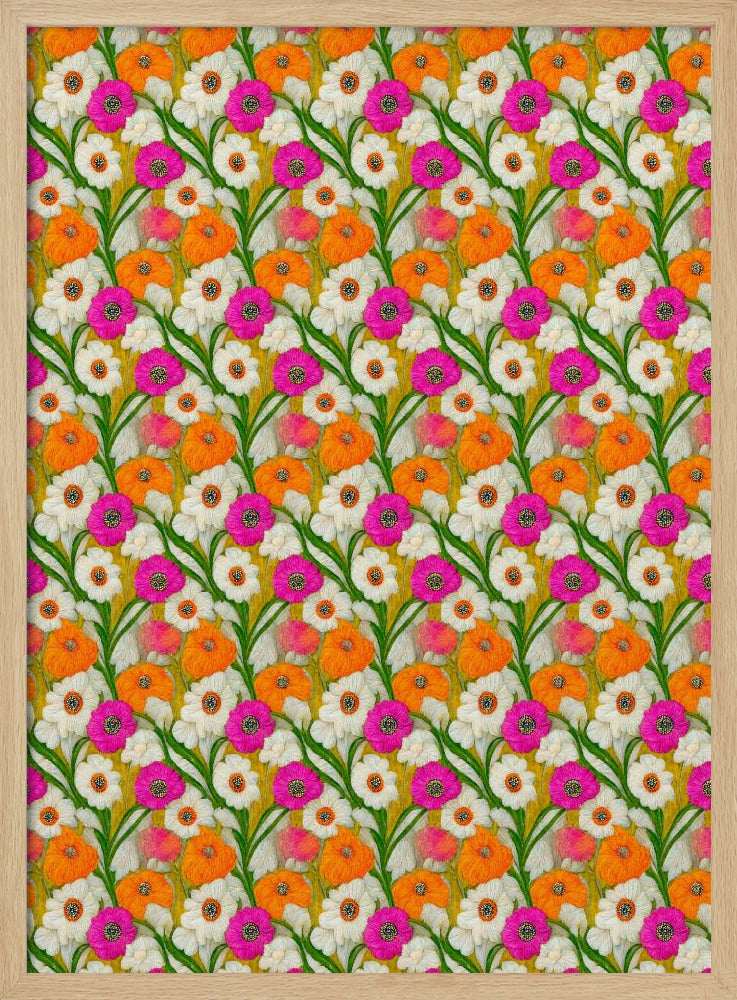 Floral Harmony Quilt | Poster