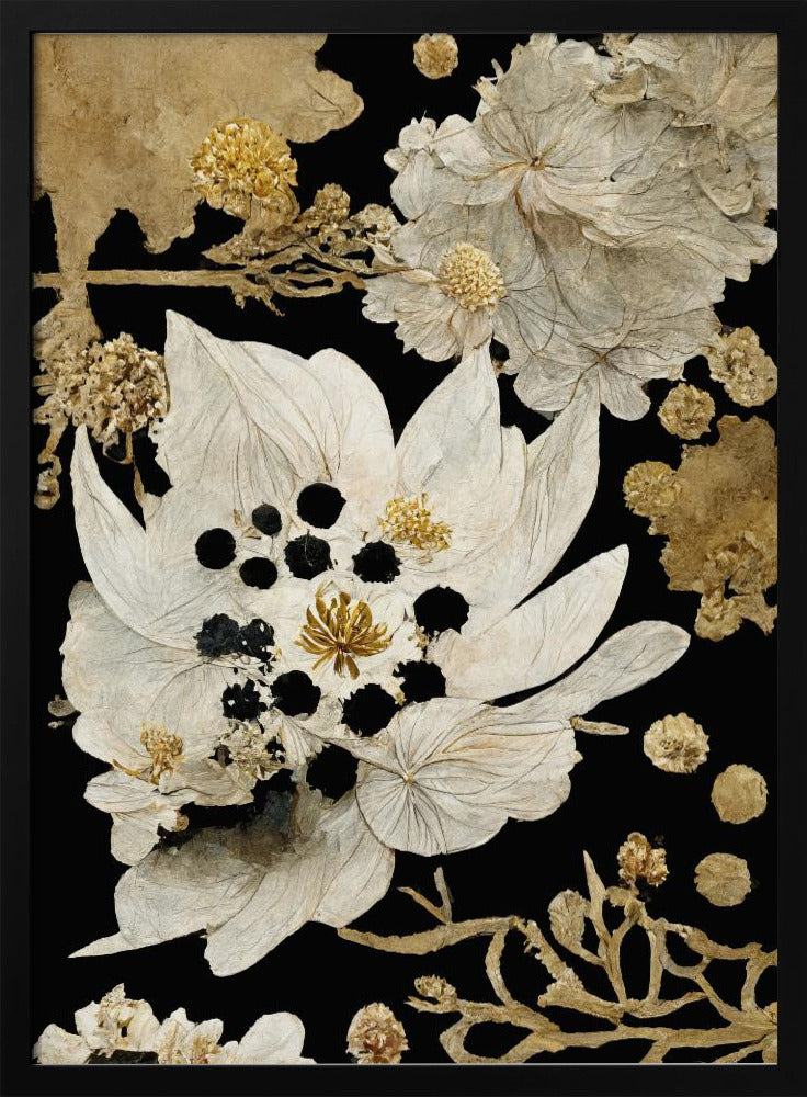 Golden Petal Bloom | Poster