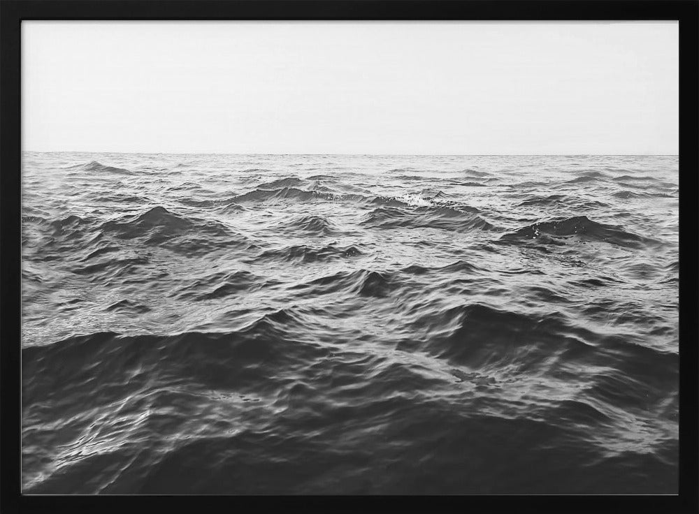 Wavy Horizon BW | Poster