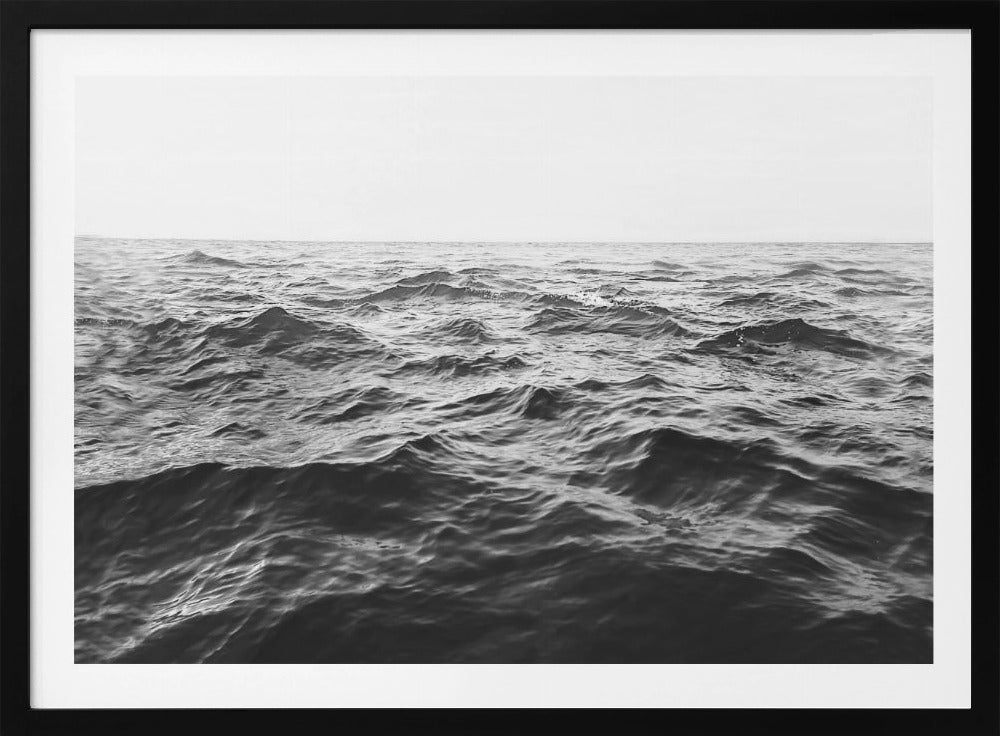 Wavy Horizon BW | Poster