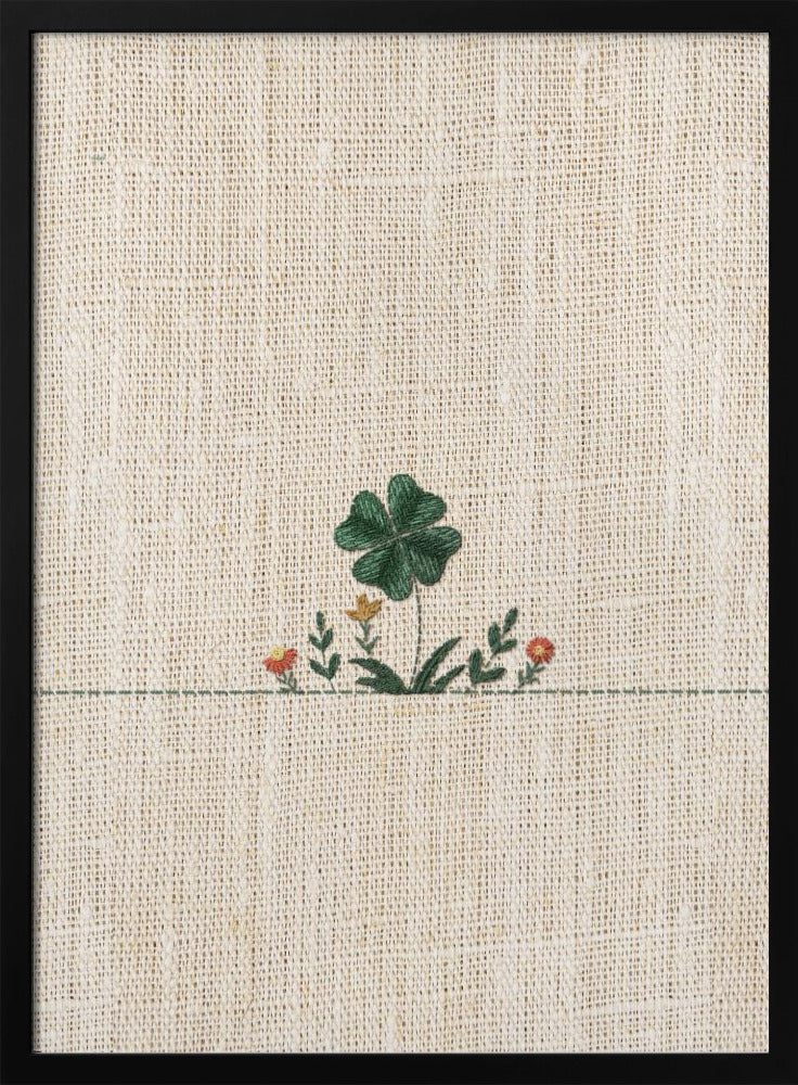 Lucky Clover Embroidery | Poster