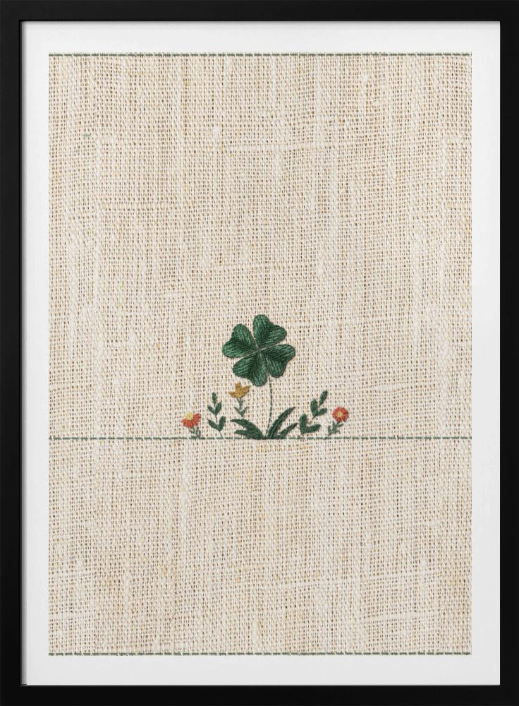 Lucky Clover Embroidery | Poster