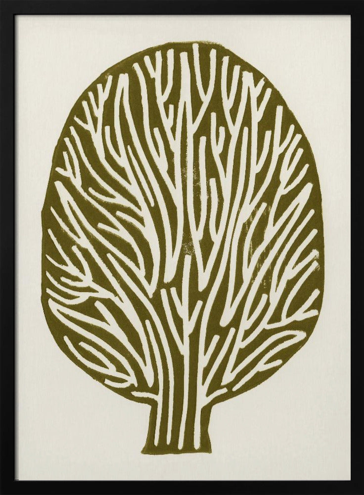 Linocut Tree | Poster