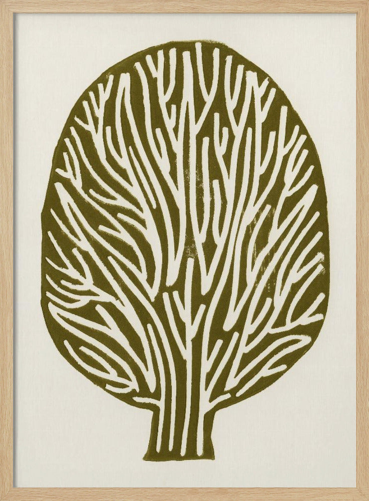Linocut Tree | Poster