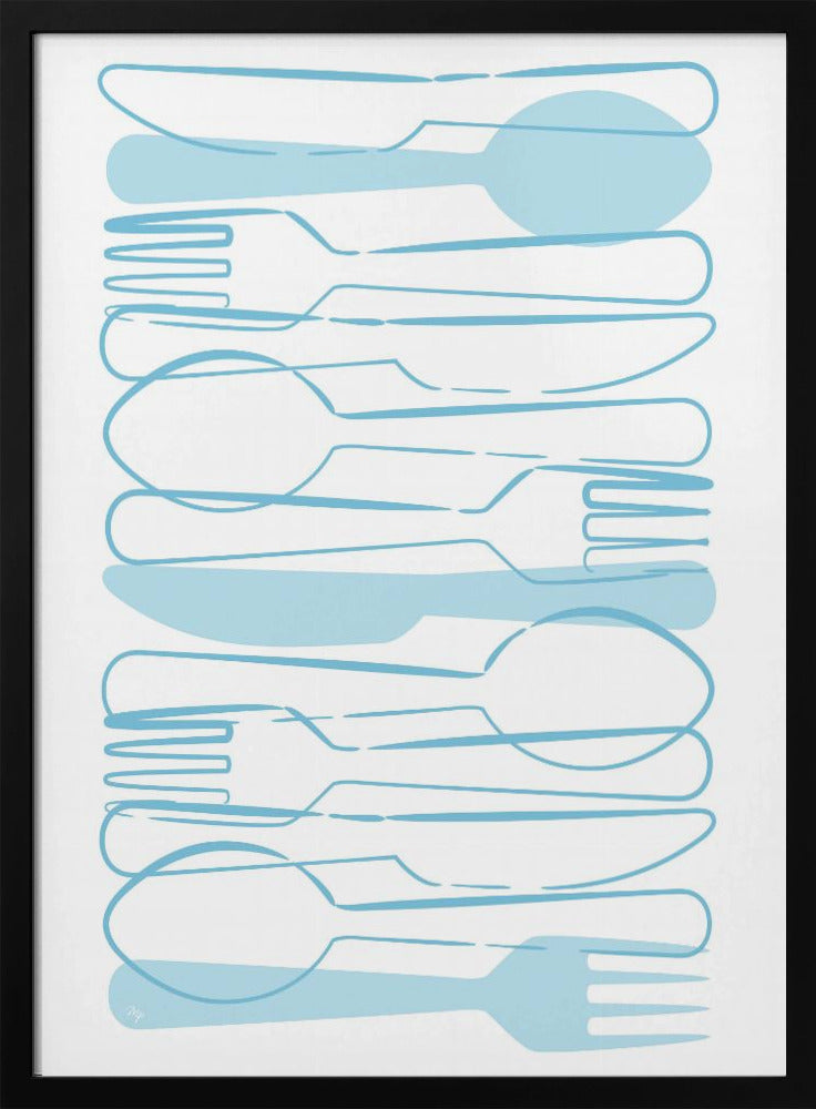 Blue Cutlery | Poster