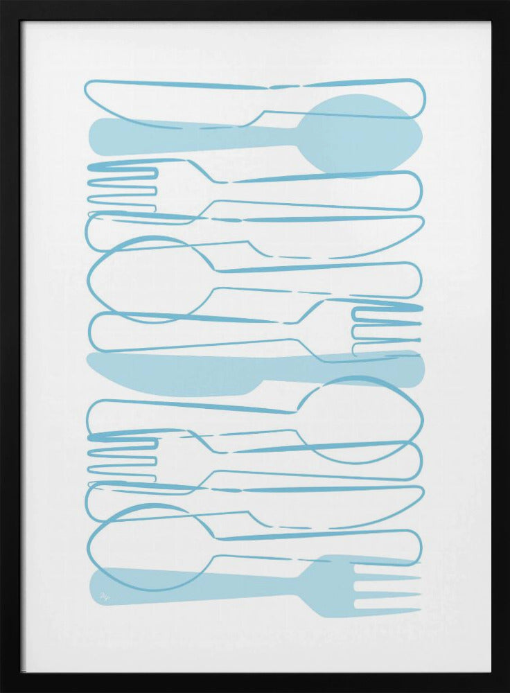 Blue Cutlery | Poster