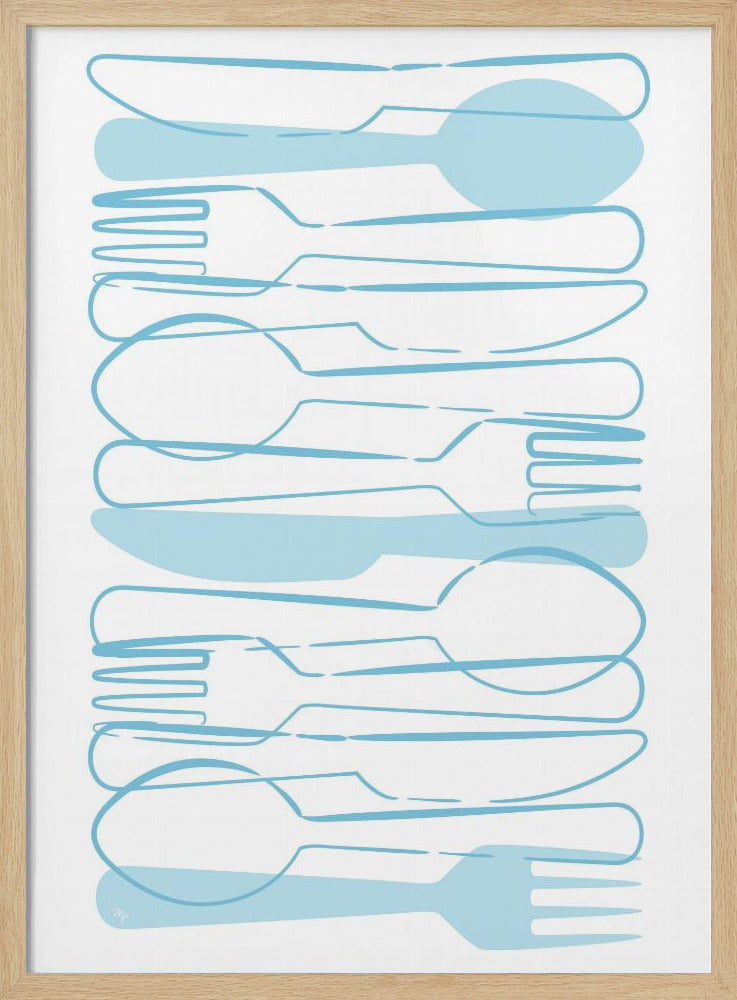 Blue Cutlery | Poster