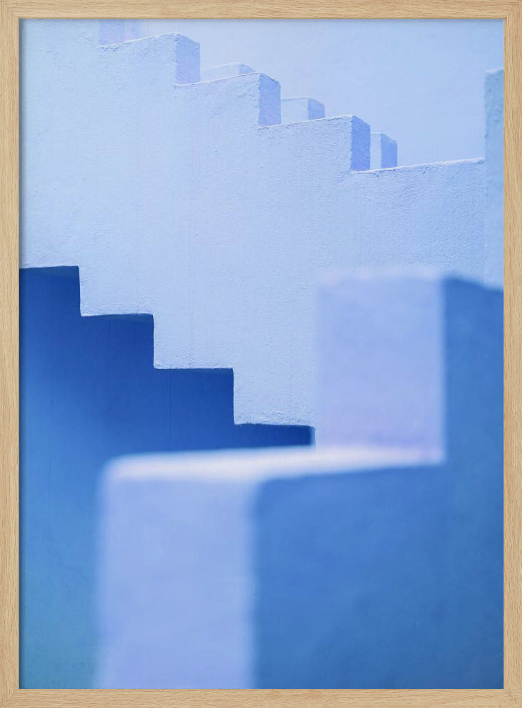 Muralla Roja in blue | Poster