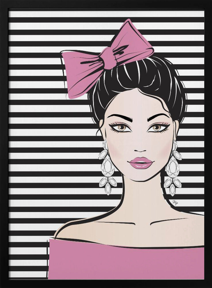 Striped Elegance | Poster