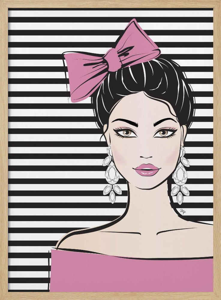 Striped Elegance | Poster