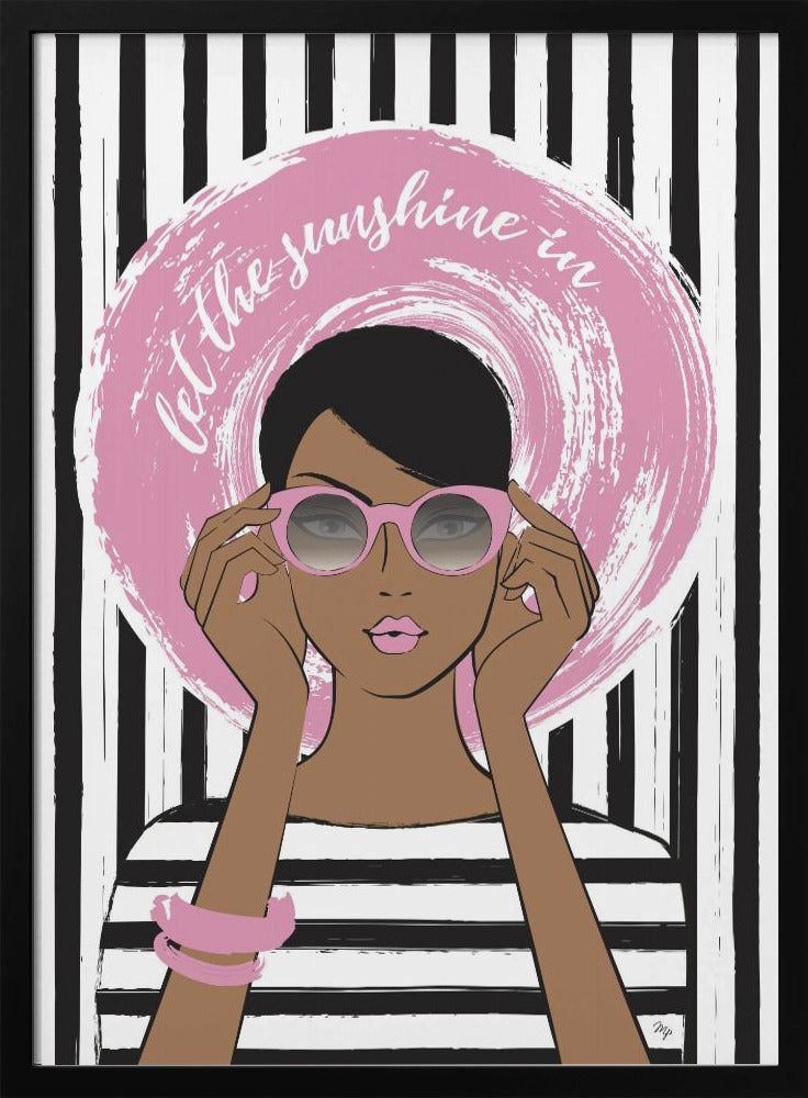 Woman in Pink Sunglasses | Poster