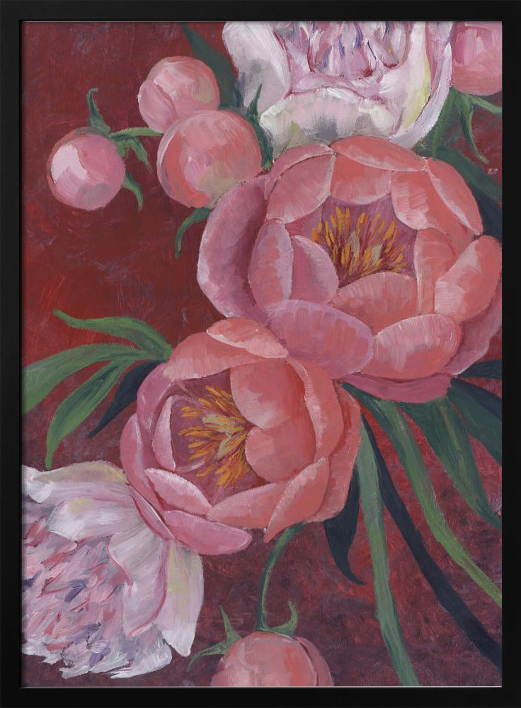 Nevaeh peonies | Poster