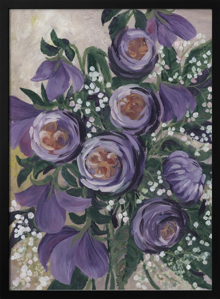 Aaliyah painterly English roses | Poster