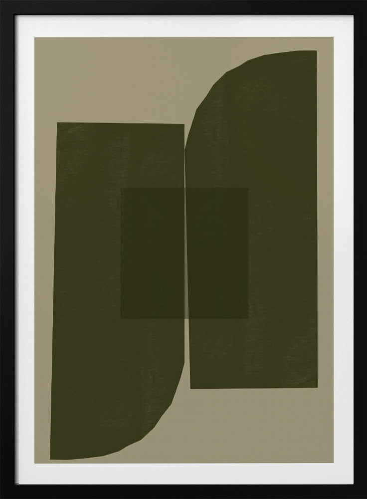 Dark Geometric Forms | Poster