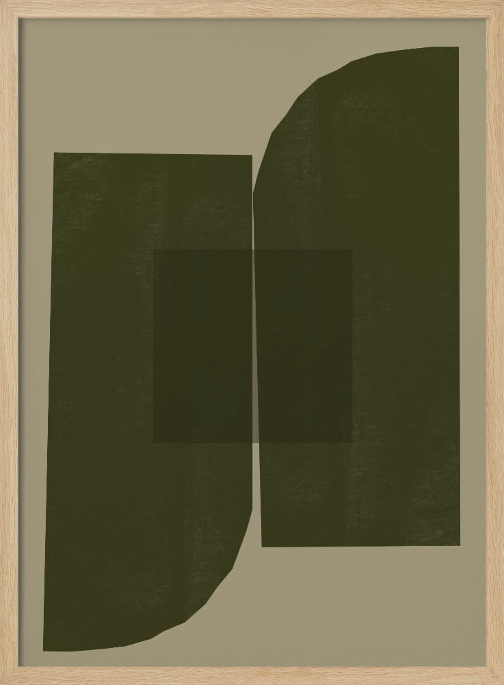 Dark Geometric Forms | Poster