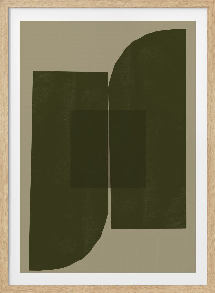 Dark Geometric Forms | Poster