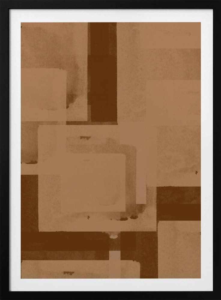 Sepia Geometric Flow | Poster