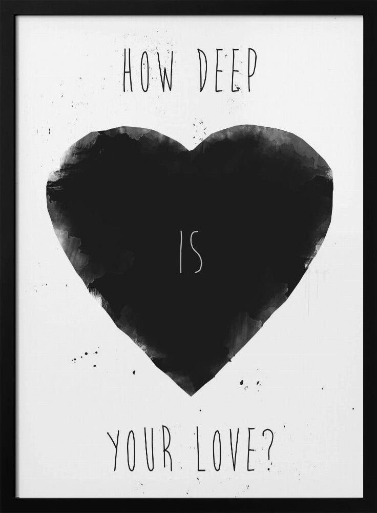 How deep is your love | Poster