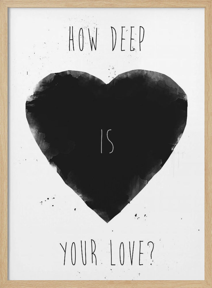 How deep is your love | Poster