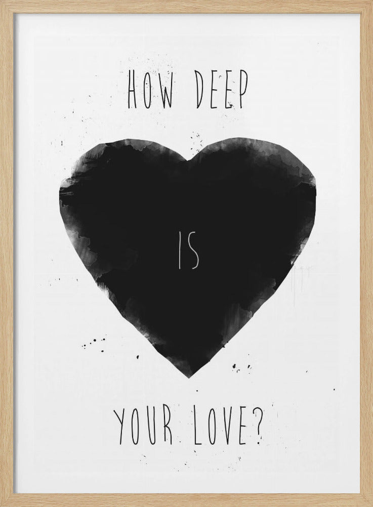 How deep is your love | Poster