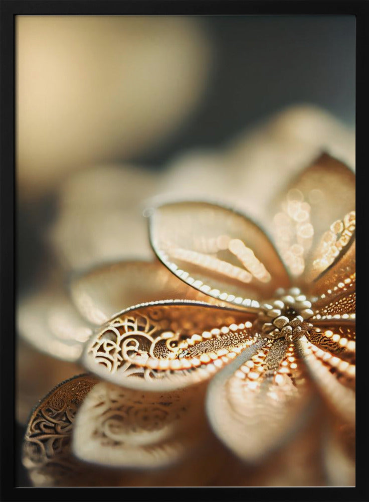 Golden Petal Glow | Poster