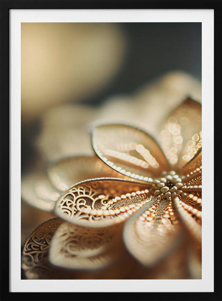 Golden Petal Glow | Poster