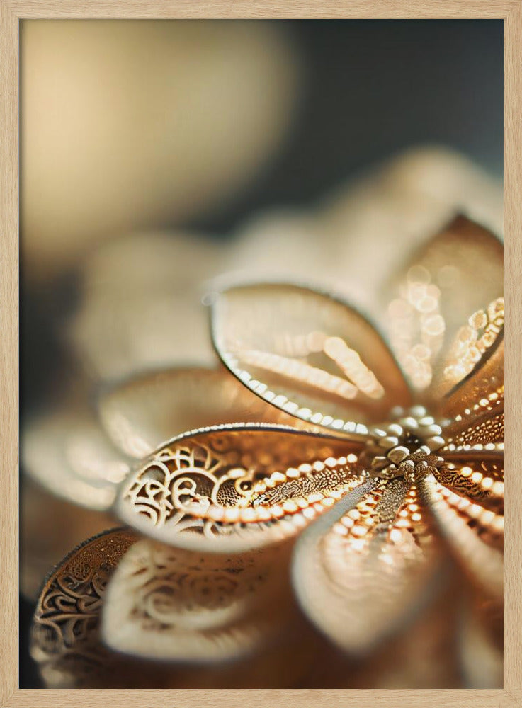 Golden Petal Glow | Poster