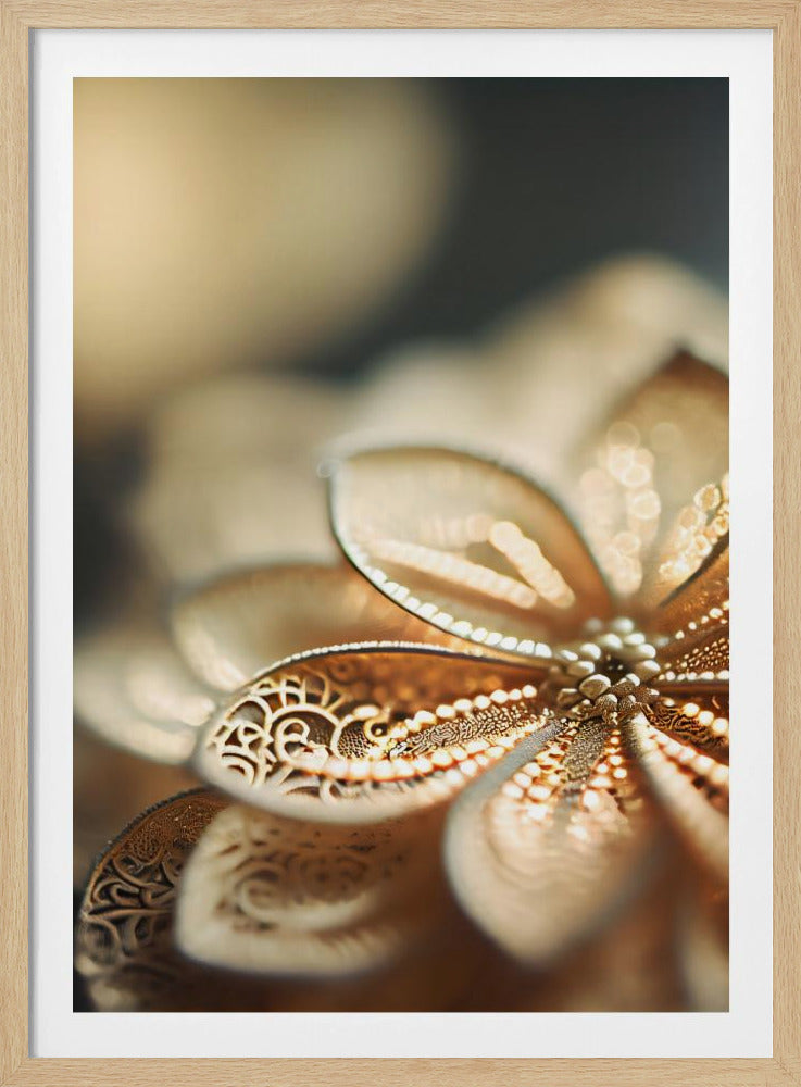 Golden Petal Glow | Poster