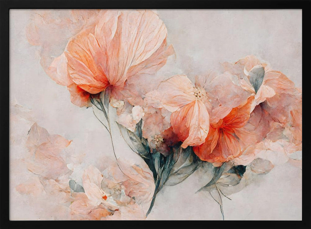 Blossoms in Coral | Poster